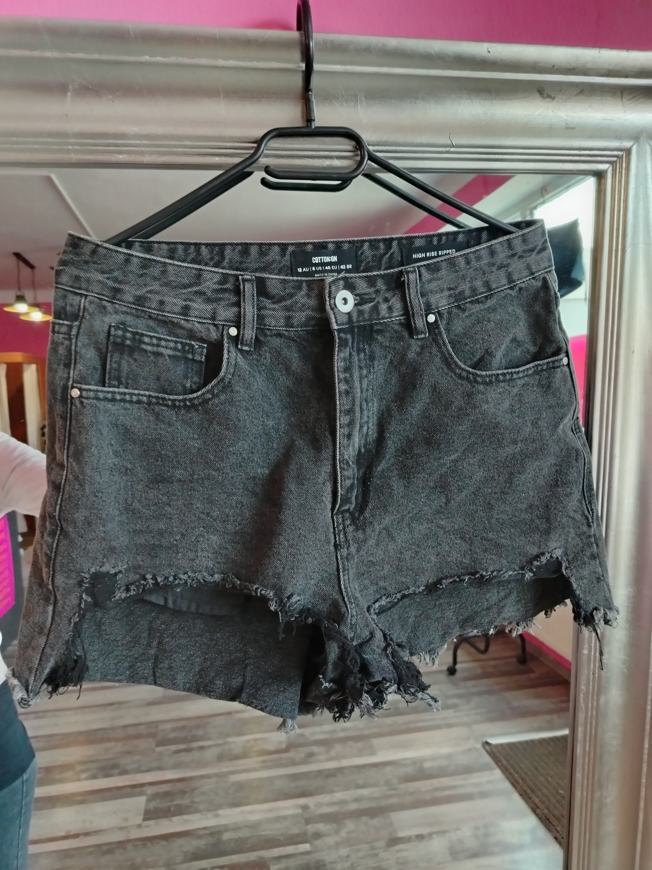 Kraťasy černé jeans